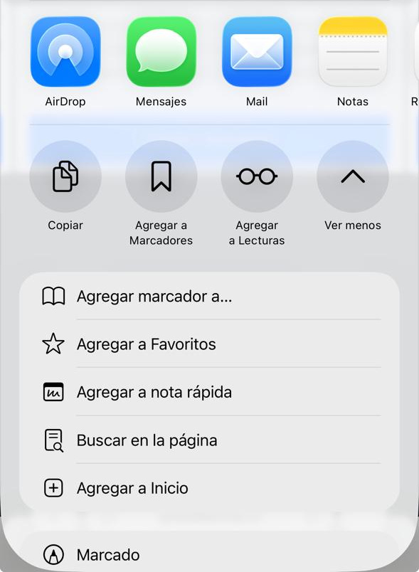 Agregar a Inicio